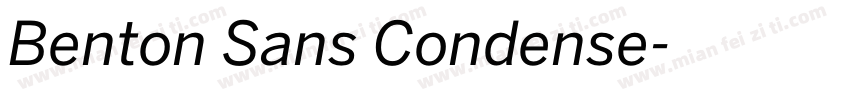Benton Sans Condense字体转换
